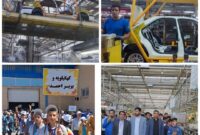 بازدید دانش آموزان عشایری کهگیلویه و بویراحمد از کارخانه ایران خودرو بینالود